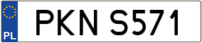 Trailer License Plate